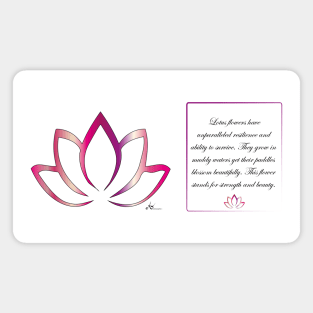 Lotus Flower Mug Magnet